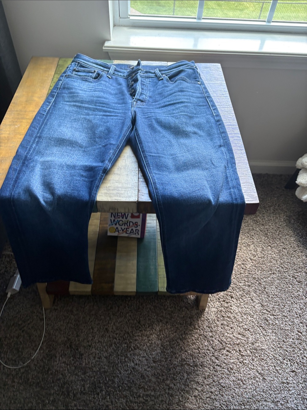 MOTHER Indigo Blue High-Rise Denim Jeans